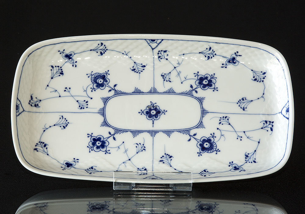 Blue traditional Coffee tray 27 cm, Blue Fluted Bing & Grondahl no. 64 or 364