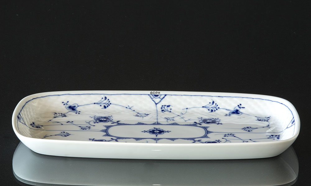 Blue traditional Coffee tray 27 cm, Blue Fluted Bing & Grondahl no. 64 or 364