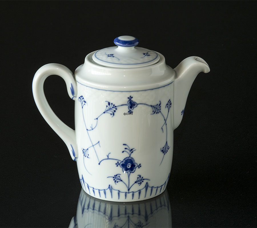 Blue traditional Coffee Pot 1 ltr., Blue Fluted Bing & Grondahl no. 824