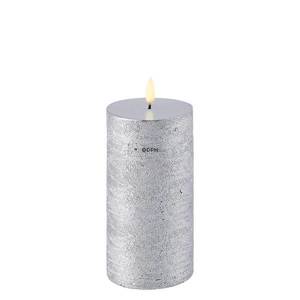 UYUNI Lighting LED Pillar Candle, Medium, Silver | No. 1416 | Alt. UL-PI-MS78015 | DPH Trading