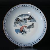 Wiberg Christmas Service, plate 24 cm with pixie and cat
