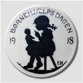 1918 Aluminia, Children's Welfare Plate Girl