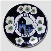 1905 Christmas Plate Aluminia Small