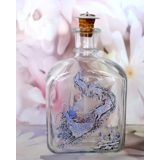 Holmegaard H. C. Andersen glass bottle with "The Snow Queen"