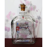 Holmegaard H. C. Andersen glass bottle with "The Steadfast Tin Soldierl"