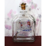 Holmegaard H. C. Andersen glass bottle with "The Steadfast Tin Soldierl"