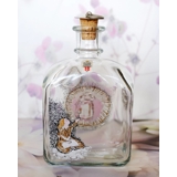 Holmegaard H. C. Andersen glass bottle with "The Little Match Girl"