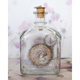Holmegaard H. C. Andersen glass bottle with "The Little Match Girl"