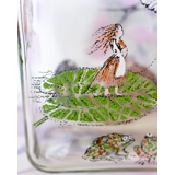 Holmegaard H. C. Andersen glass bottle with "Tumbelina"