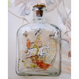 Holmegaard H. C. Andersen glass bottle with "Jack the Dullard"
