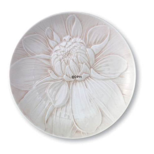 The Art of Giving Flowers, plate with rose relief, 'Coralle', Royal Copenhagen