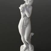 Bathing girl Classical nude white figur, Royal Copenhagen Whites figurine