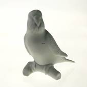 Budgerigar, parakeet in white, Royal Copenhagen bird figurine