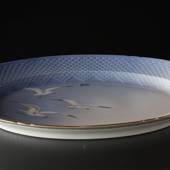 Seagull Service with gold, serving dish, large, Bing & Grondahl - Royal Cop...