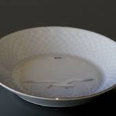 Seagull Service with gold, pickle dish, large, round 14cm