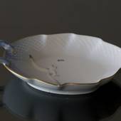 Seagull Service with gold, small leaf shaped pickle dish, Bing & Grondahl -...