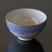 Seagull Service with gold, round bowl
