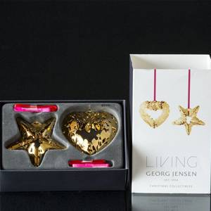 Heart and Star Unite with Misteltoe Georg Jensen, Annual Holiday Ornaments 2015 | Year 2015 | No. 3411515 | DPH Trading