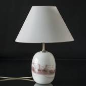 Holmegaard Sakura table lamp, oval with rose stribes, without shade - Disco...