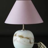 Holmegaard Sakura table lamp, LARGE, round with rose stribes, without shade...