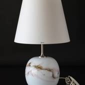 Holmegaard Sakura table lamp, LARGE, round with rose stribes, without shade...