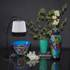 Large Glass Vase on foot. Blue with green and red, 41cm, Hand Blown, | No. 4242 | DPH Trading