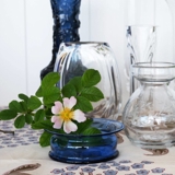 Holmegaard Amfora blue dish, small