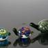 Green Turtle, Letter Press, Hand Blown Glass Art, Hand Blown, | No. 4340 | DPH Trading