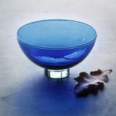 Holmegaard Harlekin Bowl, blue, medium