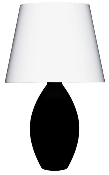 Holmegaard Cocoon (Base) Table lamp, black, large - Discontinued