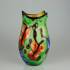 Large Green Glass Vase, (yellow inside) 33cm, Hand Blown Glass, | No. 4493 | DPH Trading