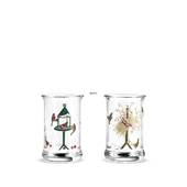 Dram glass 2014, 2 pcs. Holmegaard Christmas 