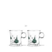 Hot drink glass 2014, 2 pcs. Holmegaard Christmas 