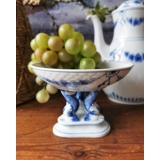 Empire tableware small dish on foot with dolphins, Bing & Grondahl no. 66