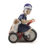Else on tricycle, Royal Copenhagen figurine