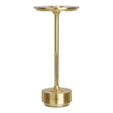 Rechargeable LED table lamp in brass