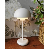 Rechargeable LED Toscana table lamp in white