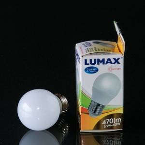 E27 LED crown bulb 5.5W 470Lm (equivalent to 40 watts) LUMAX Warm White Light 3000K | No. 758 | DPH Trading