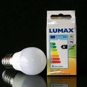E27 LED crown bulb 3W 260 Lm (equivalent to 26watt) Warm White Light 3000K | No. 795 | DPH Trading
