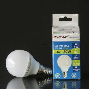 LED crown bulb E14 4 W 320 lm (equivalent to 30 watts) Warm White light 2700K | No. 824 | Alt. VT-1819 | DPH Trading