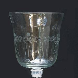 Top glass for candlesticks with decorations, large | No. 985 | Alt. 11-1349 | DPH Trading