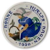 1930 Aluminia Child Welfare plate