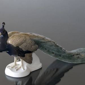 Peacock, Bing & Grondahl bird figurine No. 1628 | No. B1628 | DPH Trading
