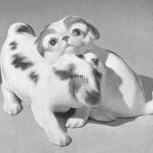 Pekinese puppies, Bing & Grondahl dog figurine