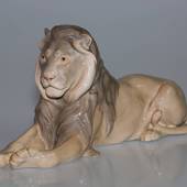 Lion lying majesticly with head high, Bing & Grondahl figurine
