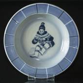 Bowl, Light blue with Greenlandic girl, Bing & Grondahl, diameter 22 cm No....