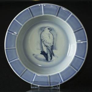 Bowl, Light blue with bird, Bing & Grondahl, diameter 22 cm No. 1682-5454 | No. B1682-5454 | DPH Trading