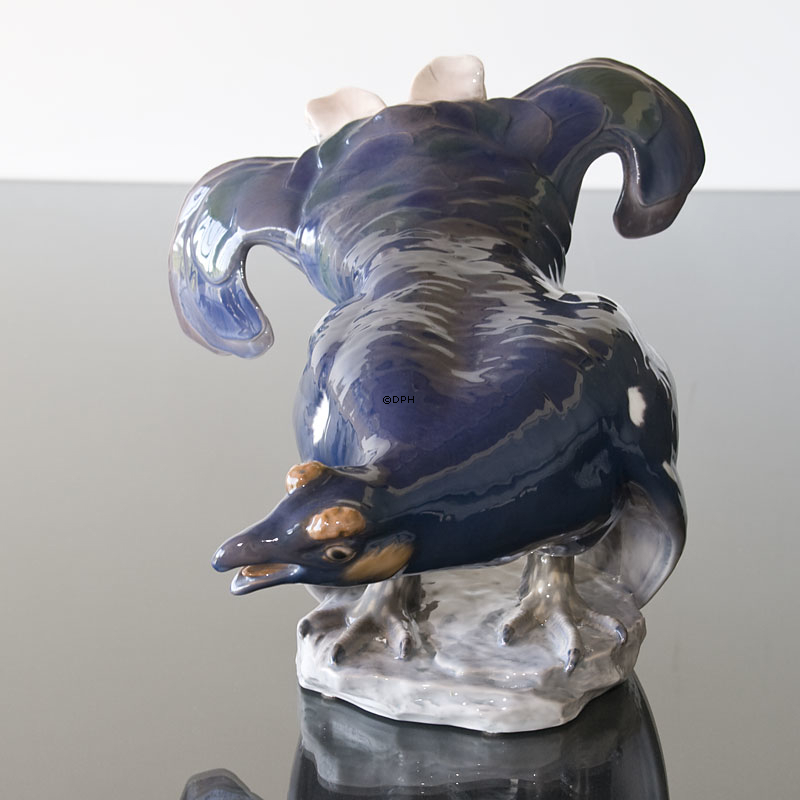 Black Grouse, Bing & Grondahl bird figurine no. 1020420 / 1744