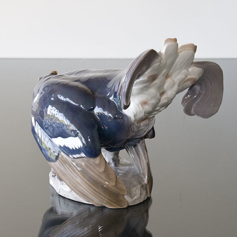 Black Grouse, Bing & Grondahl bird figurine no. 1020420 / 1744