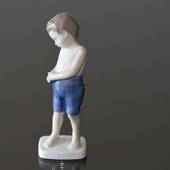 Toddler, Boy buttoning up trousers, Bing & Grondahl figurine No. 1759